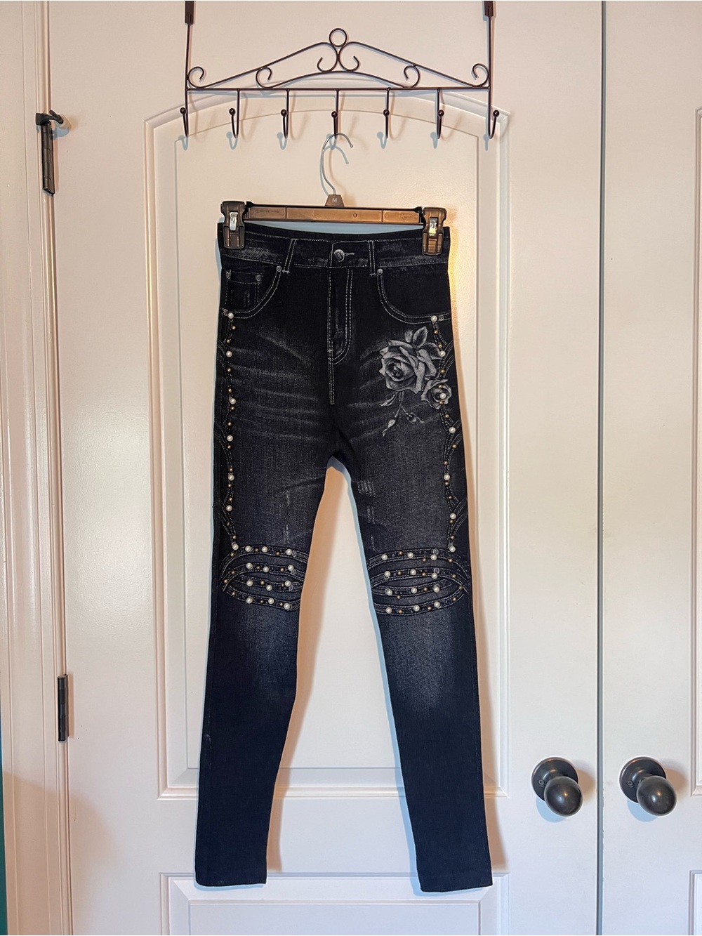 Pearled and Beaded Legging “Jeans”